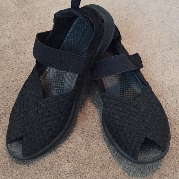 croft & barrow Shoes Euc Black Croft Barrow Basket Weave Sporty